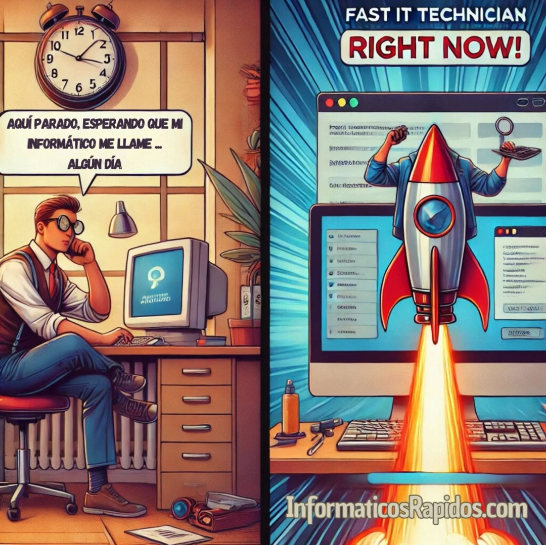Acceso inmediato a tu propio experto en tecnología, el beneficio supera el coste. 1 servicio tecnico informatico experto informaticos rapidos barcelona madrid valencia soporte tecnico informatico barcelona